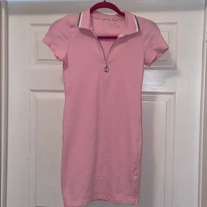 Pink long fitted shirt